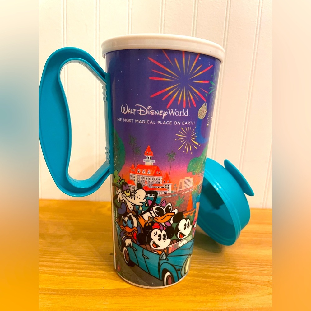 2024 Walt Disney World Resort Reusable Refillable Mug Mickey & Friends- BLUE